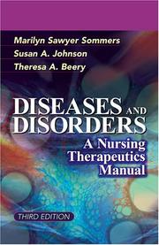 Cover of: Diseases And Disorders: A Nursing Therapeutics Manual