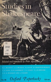 Cover of: Studies in Shakespeare