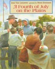 Cover of: A Fourth of July on the plains by Jean Van Leeuwen