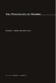 Cover of: The Psychology of Reading | Eleanor J. Gibson