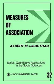Cover of: Measures of Association (Quantitative Applications in the Social Sciences)
