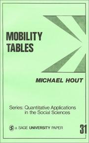 Cover of: Mobility tables by Michael Hout