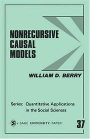 Cover of: Nonrecursive causal models