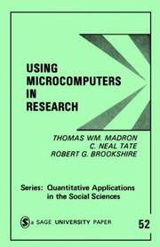 Cover of: Using microcomputers in research
