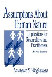 Cover of: Assumptions about Human Nature: Implications for Researchers and Practitioners