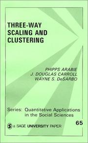 Cover of: Three-way scaling and clustering by Phipps Arabie