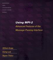 Cover of: Using MPI-2: Advanced Features of the Message Passing Interface