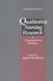 Cover of: Qualitative Nursing Research by Janice M. Morse