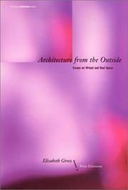 Cover of: Architecture from the Outside: Essays on Virtual and Real Space (Writing Architecture)