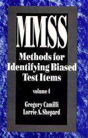 Cover of: Methods for identifying biased test items by Gregory Camilli
