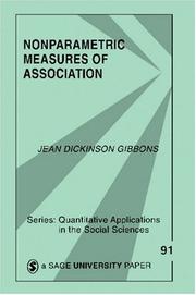 Cover of: Nonparametric measures of association