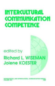 Cover of: Intercultural Communication Competence (International and Intercultural Communication Annual) by 