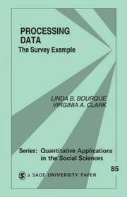 Cover of: Processing data: the survey example