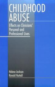 Cover of: Childhood abuse: effects on clinicians' personal and professional lives
