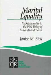 Cover of: Marital equality by Janice M. Ingham Steil