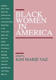 Cover of: Black women in America by edited by Kim Marie Vaz.
