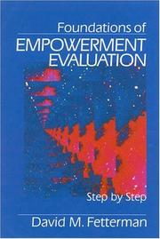 Cover of: Foundations of empowerment evaluation