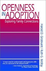 Cover of: Openness in adoption by Harold D. Grotevant