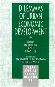Cover of: Dilemmas of Urban Economic Development: Issues in Theory and Practice (Urban Affairs Annual Reviews)