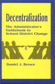 Cover of: Decentralization by Daniel J. Brown