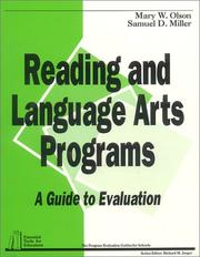 Cover of: Reading and language arts programs: a guide to evaluation