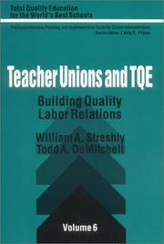Cover of Teacher unions and TQE