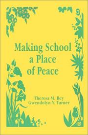 Cover of: Making school a place of peace