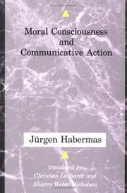 Cover of: Moral Conciousness and Communicative Action