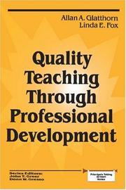 Cover of: Quality teaching through professional development