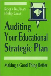 Cover of: Auditing your educational strategic plan: making a good thing better