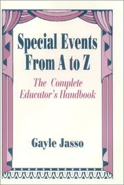 Special events from A to Z by Gayle Jasso