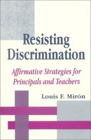 Cover of: Resisting Discrimination by Luis Mirón, Luis Mirón