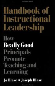 Cover of: Handbook of instructional leadership by Jo Roberts Blase
