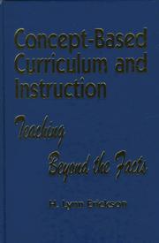 Cover of: Concept-based curriculum and instruction by H. Lynn Erickson