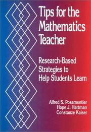 Cover of: Tips for the mathematics teacher: research-based strategies to help students learn