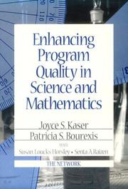 Cover of: Enhancing program quality in science and mathematics