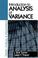 Cover of: Introduction to Analysis of Variance