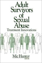 Cover of: Adult Survivors of Sexual Abuse: Treatment Innovations