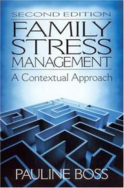 Cover of: Family stress management by Pauline Boss, Pauline Boss