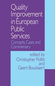 Cover of: Quality Improvement in European Public Services | 