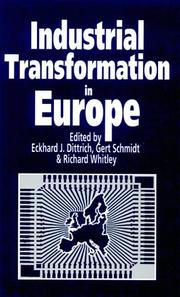 Cover of: Industrial Transformation in Europe: Process and Contexts