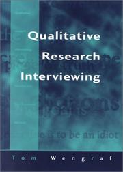 Cover of: Qualitative research interviewing by Tom Wengraf