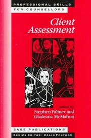 Cover of: Client Assessment (Professional Skills for Counsellors series)