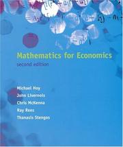 Cover of: Mathematics for Economics - 2nd Edition by Michael Hoy, John Livernois, Chris McKenna, Thanasis Stengos