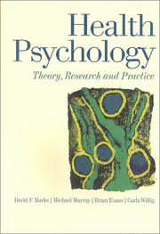 Cover of: Health psychology by David F. Marks... [et al.].