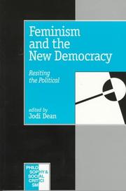 Cover of: Feminism and the New Democracy