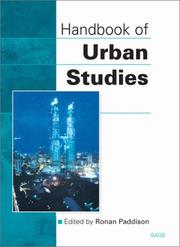 Cover of: Handbook of urban studies