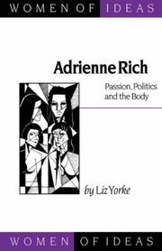 Cover of: Adrienne Rich by Liz Yorke