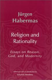 Cover of: Religion and Rationality: Essays on Reason, God and Modernity (Studies in Contemporary German Social Thought)