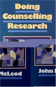 Doing counselling research by McLeod, John